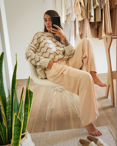 PANTS CREPE BEIGE - tienda online