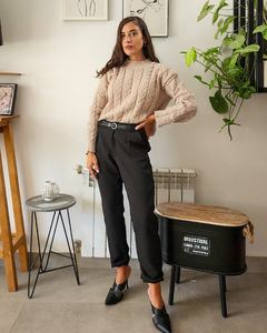 SWETER MULLIDO BEIGE - tienda online