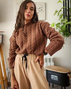 SWETER MULLIDO CHOCOLATE - Go Store