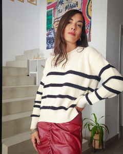 SWETER RAYAS NATURAL - tienda online