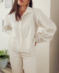 CAMISA PUNTILLA NATURAL - Go Store