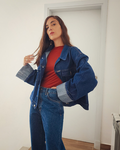 JACKET DENIM DARK BLUE - comprar online