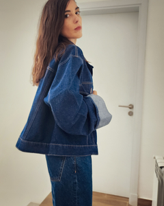 JACKET DENIM DARK BLUE - Go Store