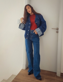 JACKET DENIM DARK BLUE - Go Store