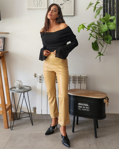 PANTS FLARE BEIGE - comprar online