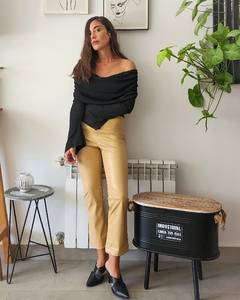 PANTS FLARE BEIGE - tienda online