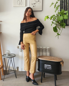 PANTS FLARE BEIGE - comprar online