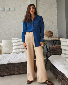 SASTRERO PALAZO BEIGE - comprar online