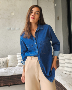 CAMISA DENIM OSCURA - comprar online