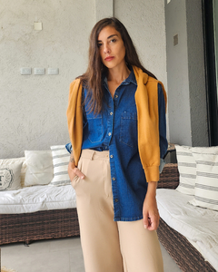 CAMISA DENIM OSCURA - comprar online