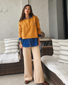 SASTRERO PALAZO BEIGE - tienda online