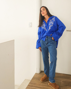 CAMISA BORDADA BLUE - tienda online