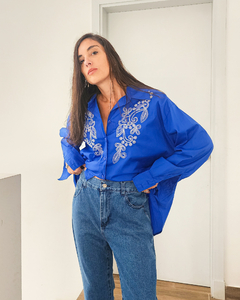 CAMISA BORDADA BLUE - comprar online