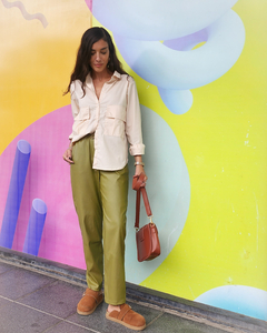 CAMISA DOBLE BOLSILLO BEIGE - comprar online