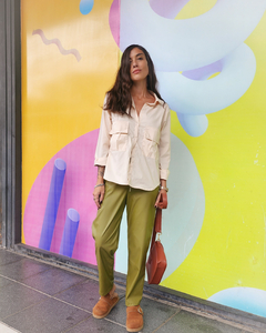 CAMISA DOBLE BOLSILLO BEIGE - Go Store
