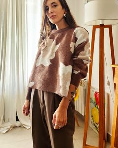 SWETER ESTAMPADO CHOCO - tienda online