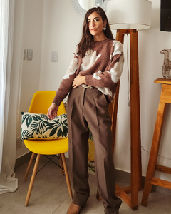 SWETER ESTAMPADO CHOCO - comprar online