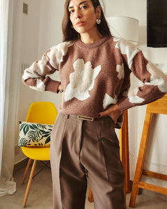 SWETER ESTAMPADO CHOCO