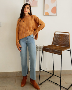 SWETER OCHITOS CAMEL - tienda online