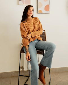 Imagen de SWETER OCHITOS CAMEL