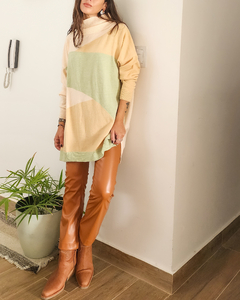 SWETER OVER TRICOLOR - comprar online