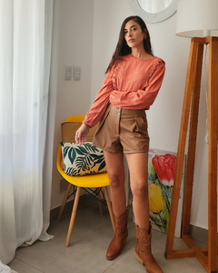 BLUSA PLUMETI TERRACOTA en internet