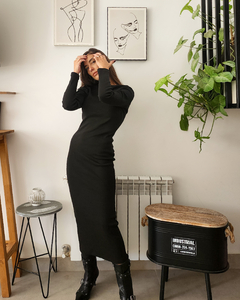 VESTIDO MIDI MORLEY NEGRO