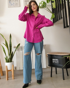JEANS RECTO ROTURAS - tienda online
