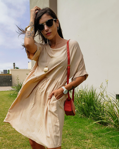 VESTIDO BASIC BOLSILLOS - Go Store