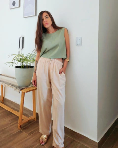 PANTS RELAX BEIGE - comprar online
