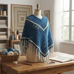 Imagen de Chal / chalinas triangular Lana sedificada