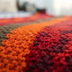 Pie de cama en hilo de algodón - Pueblo Andino
