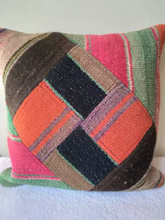almohadones rusticos en puyo antigio (solo fundas) - comprar online
