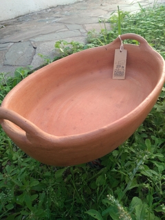 Fuente de Barro con asas