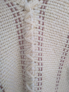 Poncho en lana de Oveja en telar # 143 - comprar online