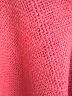 Poncho en Lana de Oveja en rojo # 124 en internet