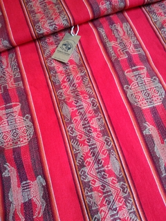 Aguayos Norteños inca Rojo 2.10 mts x 1.10 mts
