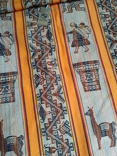 Aguayos Norteños inca Tostado 2.10 mts x 1.10 mts