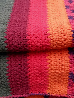 Pie de cama en hilo de algodón - Pueblo Andino