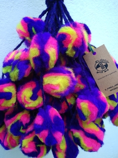 Tulma Jujeña multicolor violeta, fucsia y amarillo - comprar online