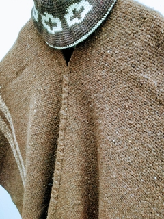 Poncho en Lana de llama # 136 - comprar online