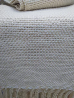 Chal / Manta en telar lana de oveja # 197 - comprar online