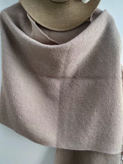 Chal / Manta en telar lana de oveja Color Tostado # 172 en internet