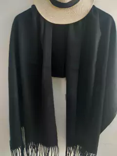 Chalinas en hilado cachemira Negro - comprar online