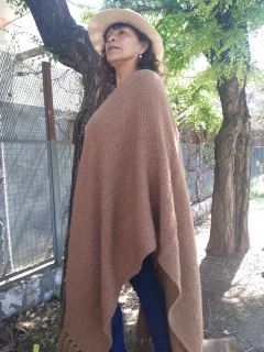 Manta / Chal de Lana de Llama Camel rustico # 211 en internet