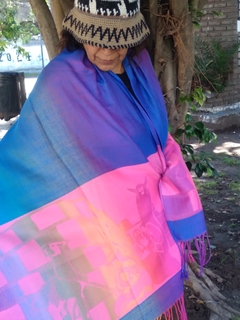 Chalinas / Pashminas livianas multicolores en internet