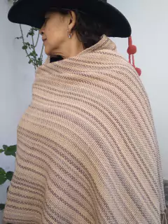 Manta / Chal en telar de oveja #232 en internet