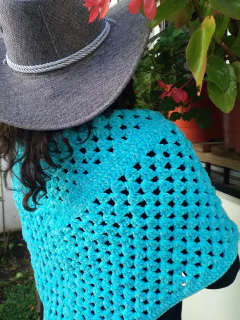 Cuello triangular en lana sedificada # 227