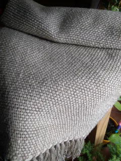 Manta / chal en telar lana de oveja texturado # 223 en internet