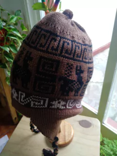 Chulos en hilado de alpaca reversibles - Pueblo Andino